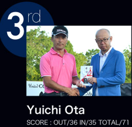 Yuichi Ota SCORE:OUT/36 IN/35 TOTAL/71