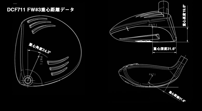 DCF711 WINGED-D | Haraken DOCUS ドゥーカスゴルフクラブ